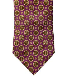 Robert Talbott Men’s Silk Tie NWT Plum Best of Class Made USA 59”